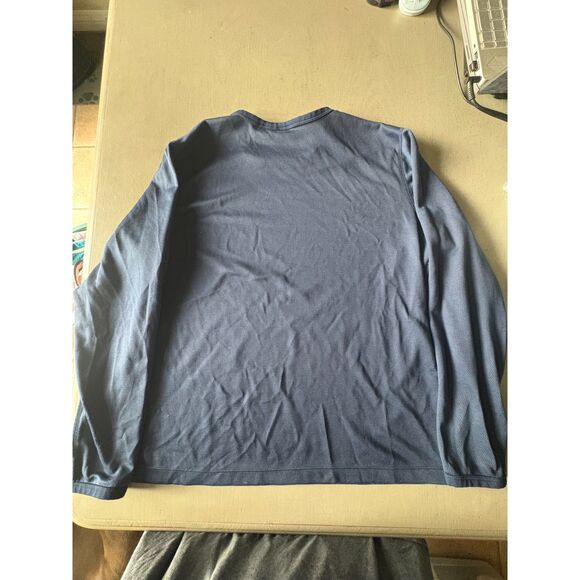 NIKE Navy DRI-FIT long sleeve athletic top Size Large - Picture 4 of 6